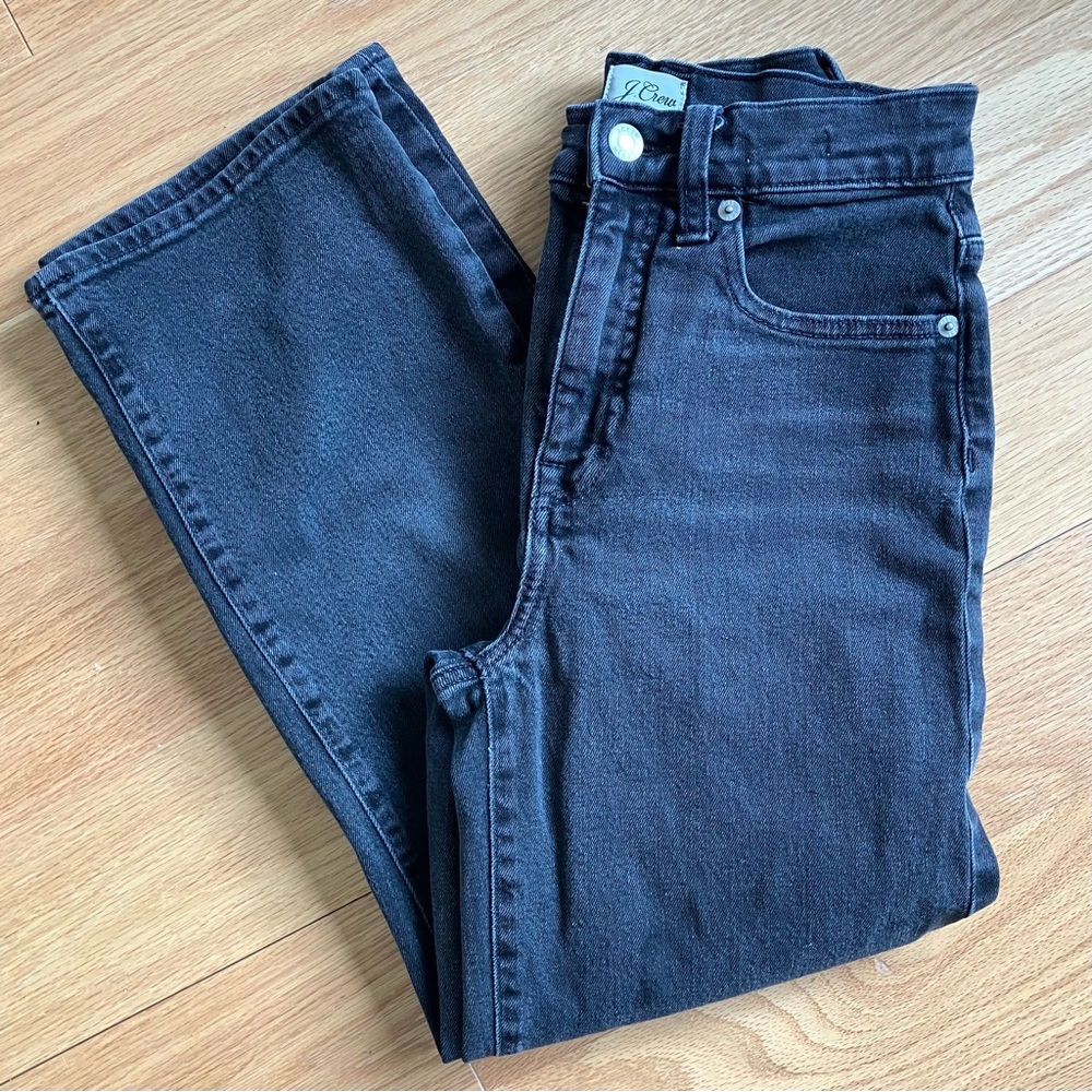 J Crew, Slim Wide Jeans, Washed Black sz 24